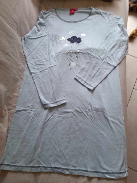 Vente Chemise de nuit bleue thème petit lapin parachuté