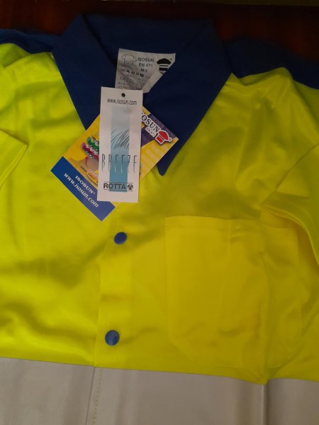 Vente Chemise manche courte bicolore haute visibilité