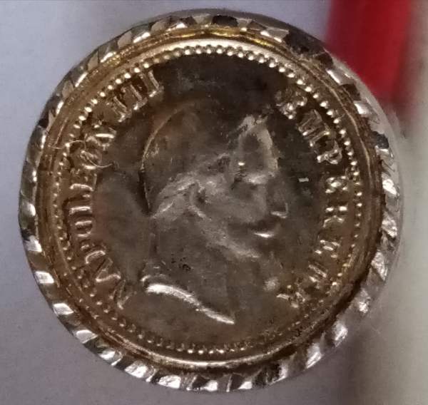 Annonce Chevalière napoléon iii, plaquée or