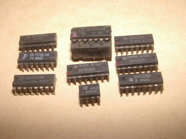 Circuits intégrés sn 16848 à sn 76920n