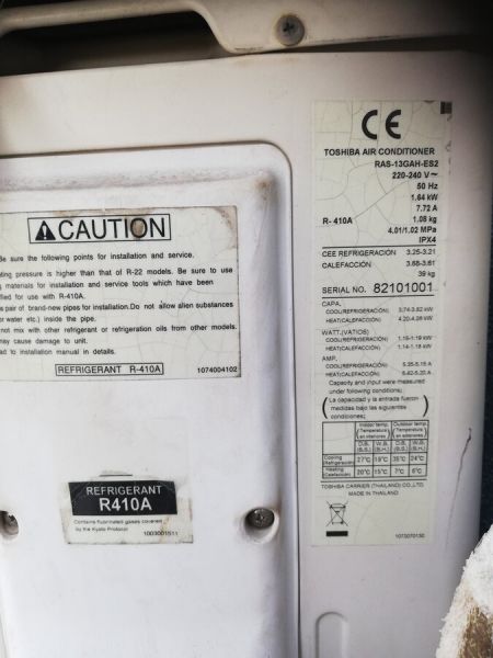 Climatiseur réversible monosplit toshiba 40w pas cher