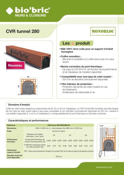 Coffres caisson de volet roulant tunnel prefabriqu
