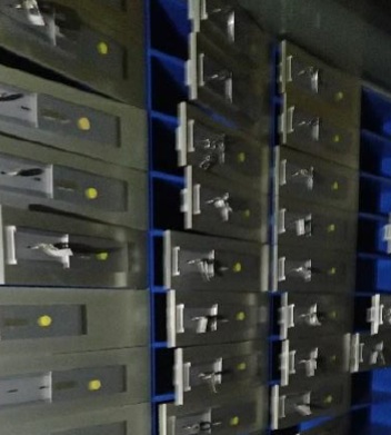 Coffres forts individuels de banque fichet bauche