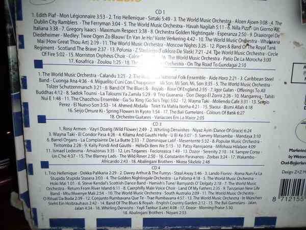 Coffret 4 cd " world music " pas cher