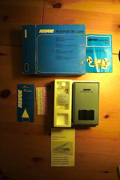 Colleuse automatique pour films super 8 mm