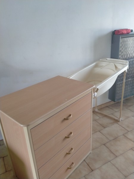 Vente Commode à langer 4 tiroirs avec baignoire