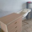 Commode à langer 4 tiroirs avec baignoire pas cher