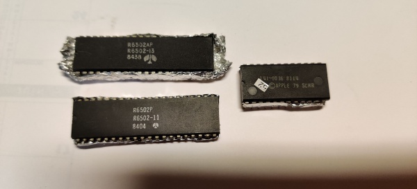 Composants pour apple ii