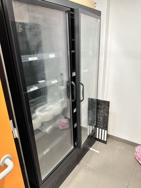 Congelateur deux portes vitrees