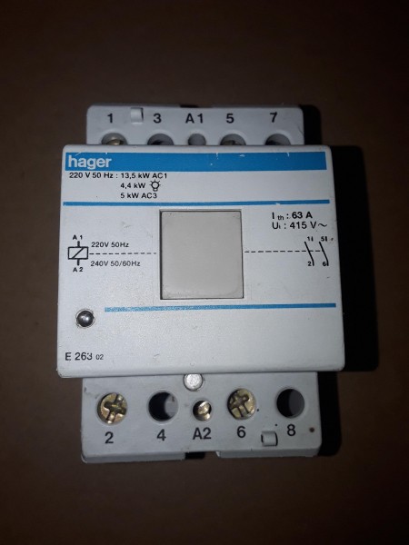 Contacteur hager e 263 02 63a