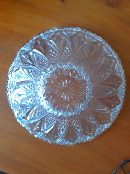 Vente Coupe &agrave; fruit en verre cisel&eacute;