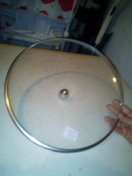 Vente Couvercle verre et cerclage inox