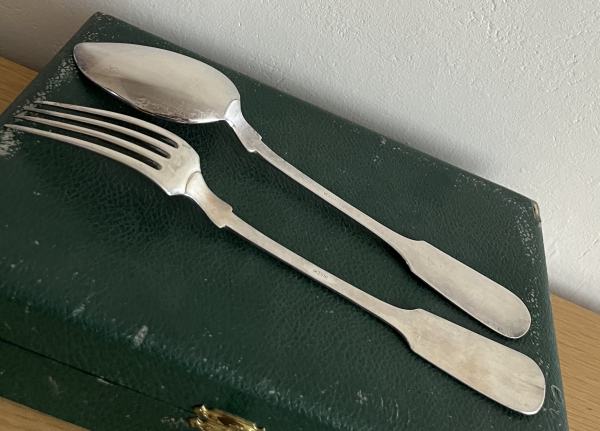 Couverts a rago&Ucirc;t m&eacute;tal maillechort argent&eacute; pas cher