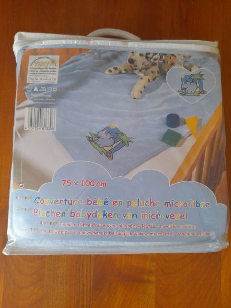 Vente Couverture b&eacute;b&eacute; en peluche microfibre