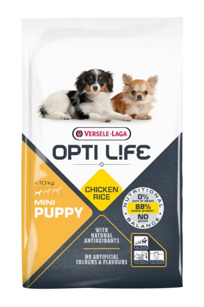 Croquette pour chien opti-life - puppy mini 7.5kg