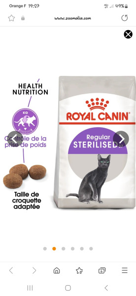Croquettes chat stérilisé royal canin pas cher