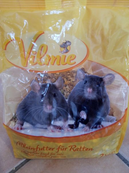 Croquettes et graines pour rat