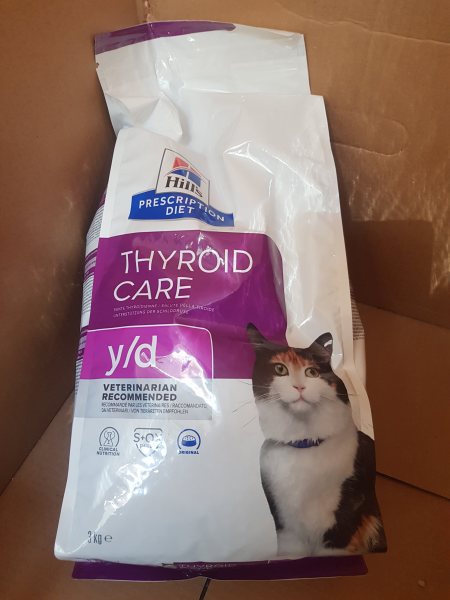 Croquettes hill's y/d thyroid care