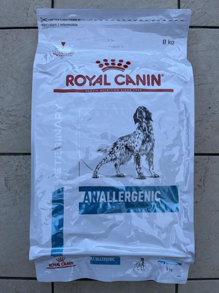 Croquettes royal canin anallergenic 8 kg. neuf.