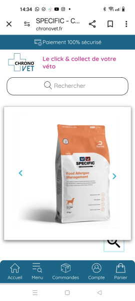 Croquettes saumon chien adulte specific cdd-hy