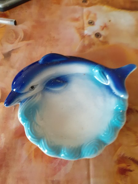 Dauphin en c&eacute;ramique - vide poche