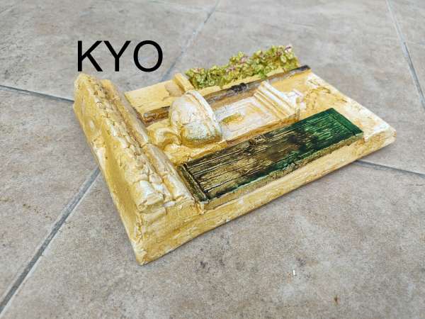 Vente D&eacute;coration murale relief, cadre fontaine et fleurs