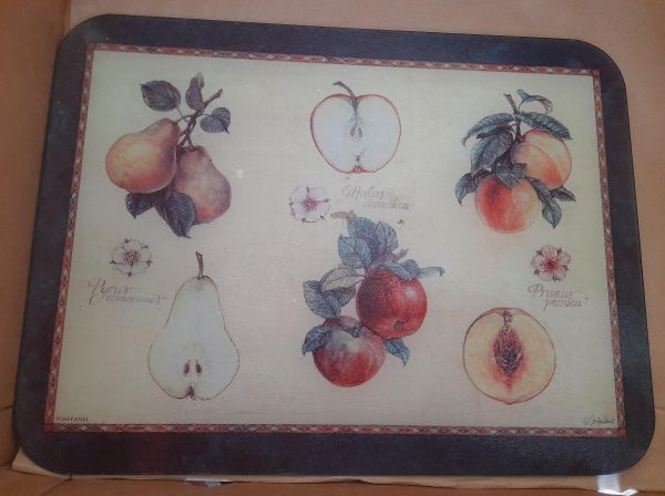 Dessous de plat/planche de table  en verre n&deg;2