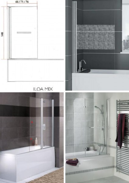 D&eacute;stockage d'&eacute;crans pare baignoire atelier du bain