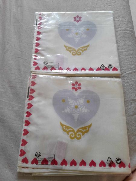 Vente Deux paquets 2 serviettes coeur - flocon