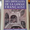 Dictionnaire des difficultés de la langue français