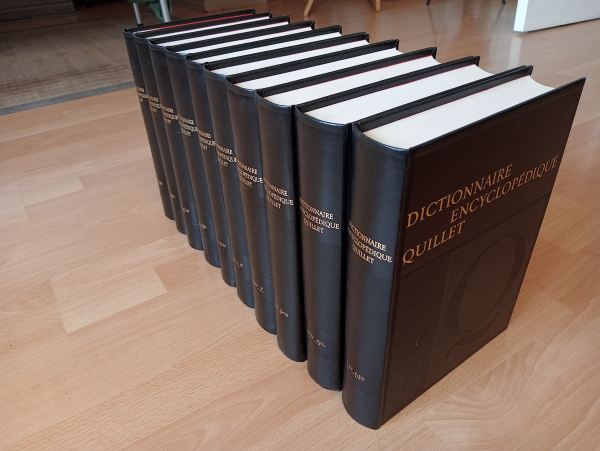 Vente Dictionnaire encyclopédique quillet, 10 volumes