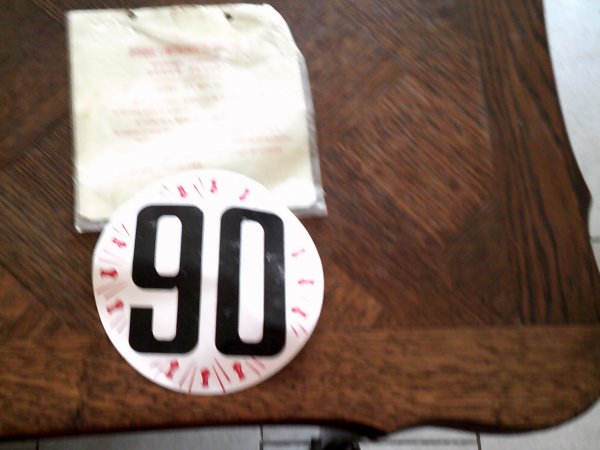 Disque limitation de vitesse 90