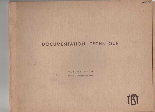 Documentation technique radio test
