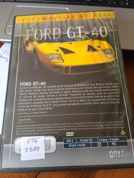 Vente Dvd " automobiles de reve "