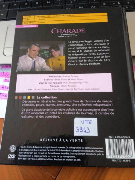 Vente Dvd " charade "