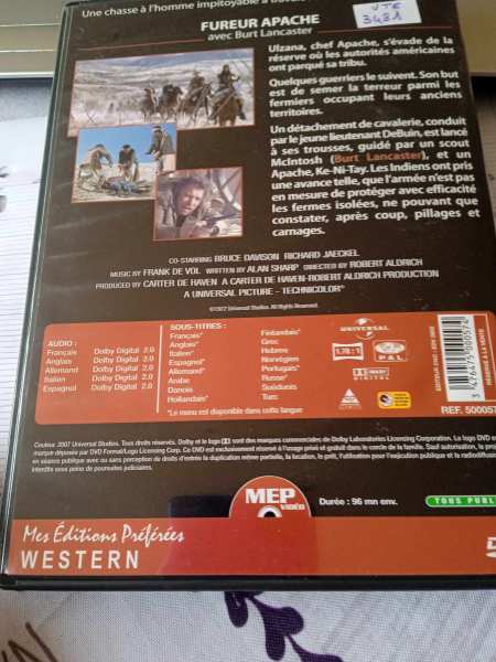 Dvd : " fureur apache " pas cher