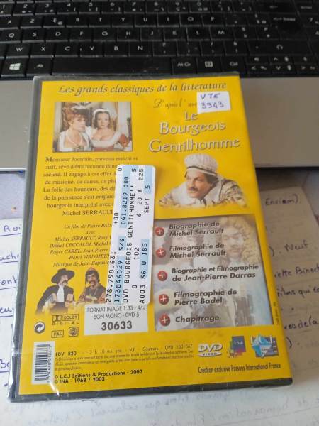 Vente Dvd " le bourgeois gentilhomme