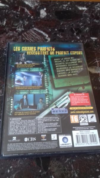 Vente Dvd rom pc ubisoft "les experts "
