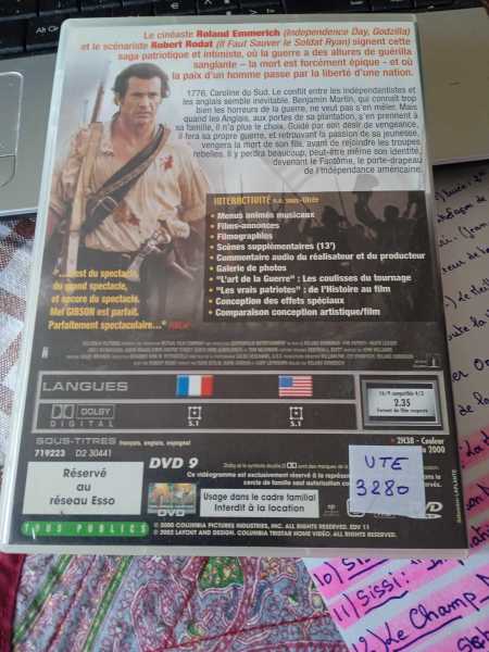 Vente Dvd " the patriot "