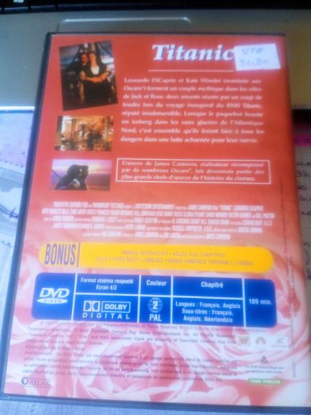 Dvd : " titanic " pas cher