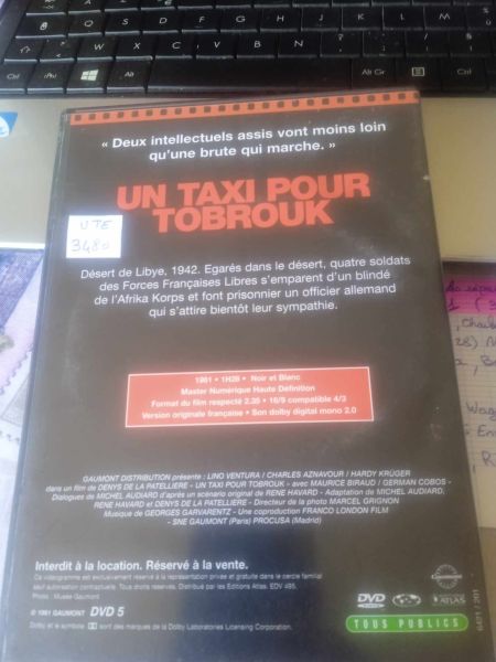 Dvd : " un taxi pour tobroux " pas cher