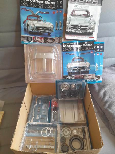 Eaglemoss lot pi&egrave;ces maquette en m&eacute;tal mercedes