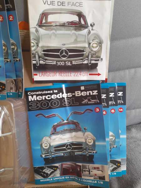 Annonce Eaglemoss lot pi&egrave;ces maquette en m&eacute;tal mercedes