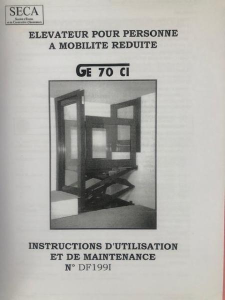 El&eacute;vateur pmr 2 niveaux pas cher