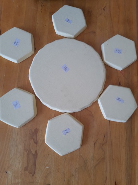 Vente Ensemble assiette/coupelle/vide poche en plâtre