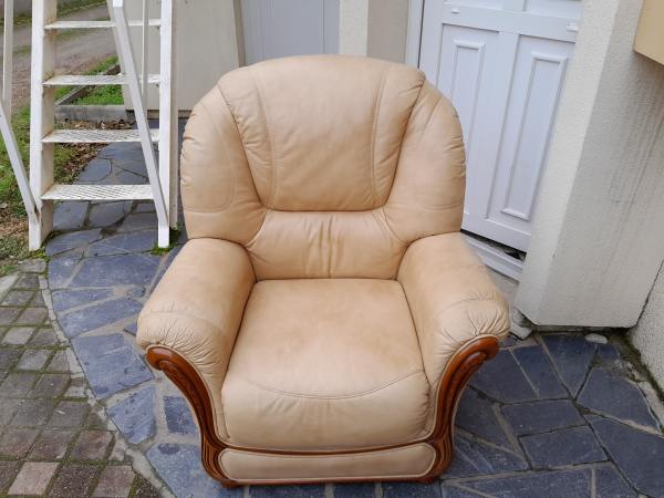 Vente Ensemble canapé +2 fauteuils beige foncé