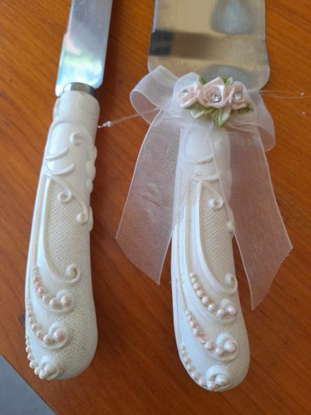 Vente Ensemble couteau &agrave; gateau et pelle pour mariage