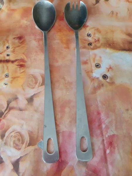 Ensemble couvert &agrave; salade prestige stainless inox