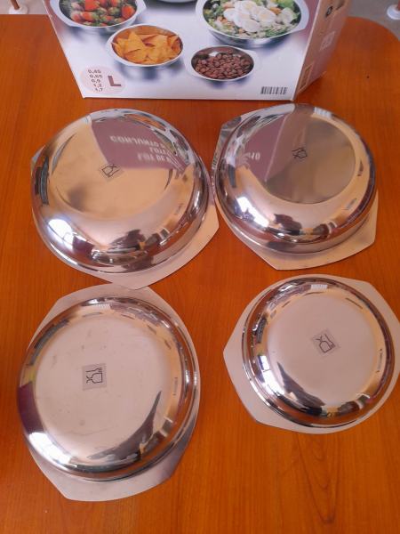 Vente Ensemble de 4 saladier rond en inox