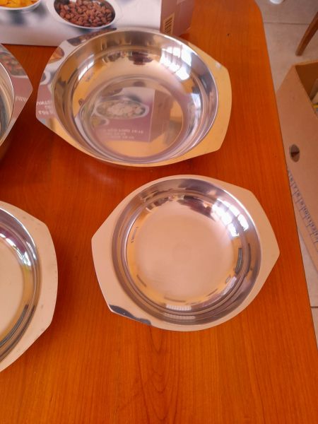 Ensemble de 4 saladier rond en inox pas cher